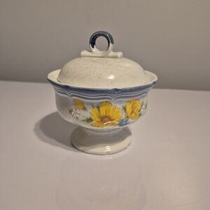 Mikasa Speckled Ceramic Bowl with Lid